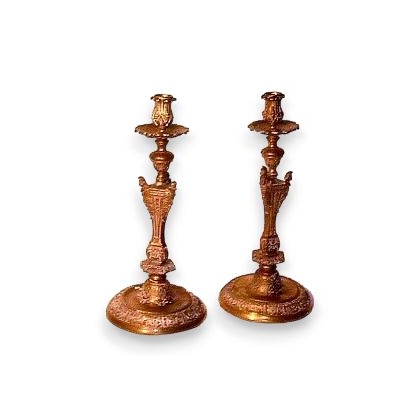 Pair of Louis XIV style candle
