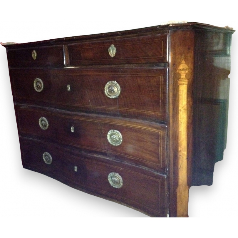  Commode avec 5 tiroirs. sur  Moinat SA  - Antiquités décoration