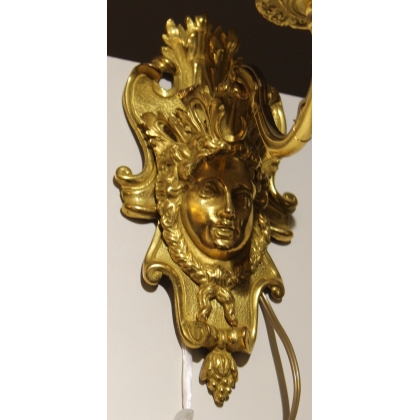 Paire d'appliques style Louis XIV à 1 lumière