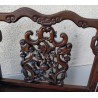 Paire de fauteuils chinois en teck sculpté