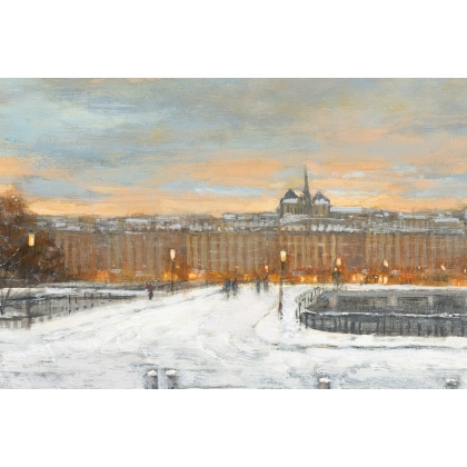 Tableau \"L\'île Rousseau\" signé DELAPIERRE