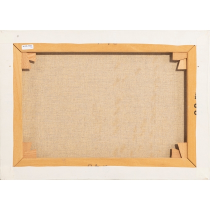 Tableau \"L\'île Rousseau\" signé DELAPIERRE