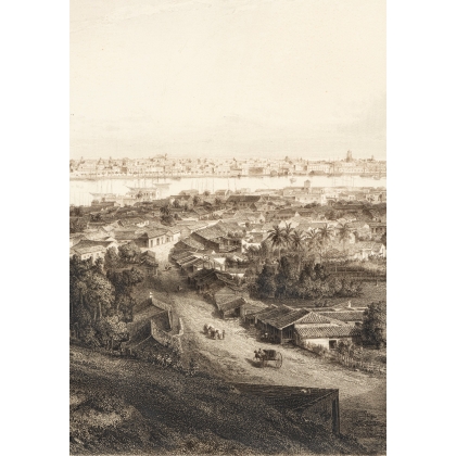 Engraving entitled ‘Panorama of Havana’ by WILLMANN