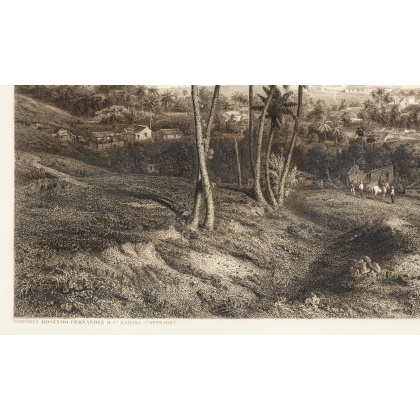 Engraving entitled ‘Panorama of Havana’ by WILLMANN