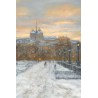 Tableau \"Au quai Gustave-Ador\" signé DELAPIERRE