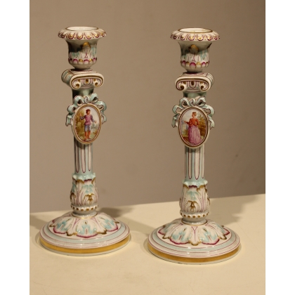 A pair of candlesticks by Majorelle