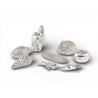 Collection de fruits plaqués Argent 925