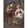 Paintings | Painting: ‘Interior Scene’. Moinat SA  – Antiques and home décor