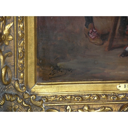 Paintings | Painting: ‘Interior Scene’. Moinat SA  – Antiques and home décor
