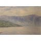 Tableau "Le Lavaux" signé E D. DE MADELIN