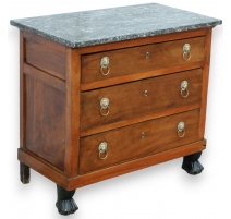 Empire commode with 3 drawers.