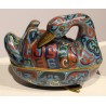 Couple de canards en bronze cloisonné