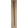 Canne monoxyle pommeau boule sculptée