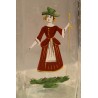 "Flüeli" glass bottle with a 'Bergère' design