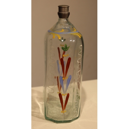 "Flüeli" glass bottle with a 'Bergère' design