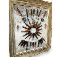 Lot de 37 outils à main anciens