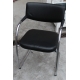 Fauteuil VISAVIS en cuir noir par CITTERIO