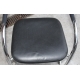 Fauteuil VISAVIS en cuir noir par CITTERIO
