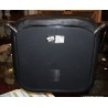 Fauteuil VISAVIS en cuir noir par CITTERIO