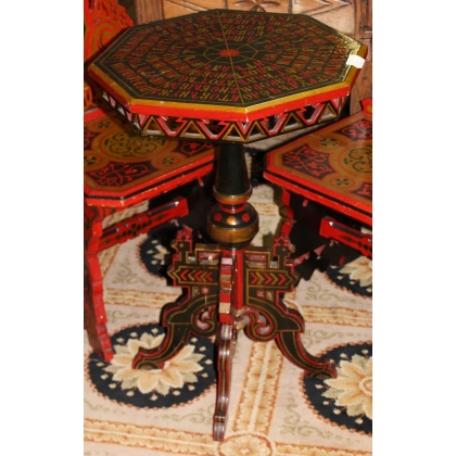Ensemble Russe chaises et guéridon