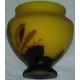 GALLE vase, yellow-brown