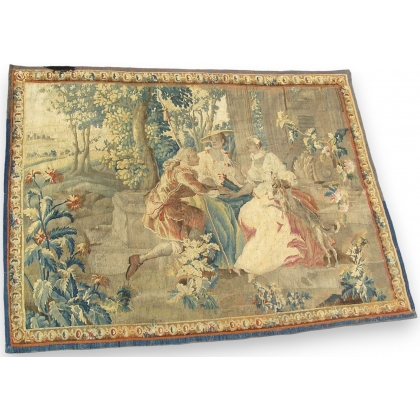 Aubusson tapestry.