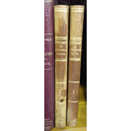 Livre \"Théologie de l\'Ecriture Sainte\" 2 Tomes