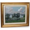 Paintings | Painting: ‘Lake and Trees’. Moinat SA  – Antiques and home décor