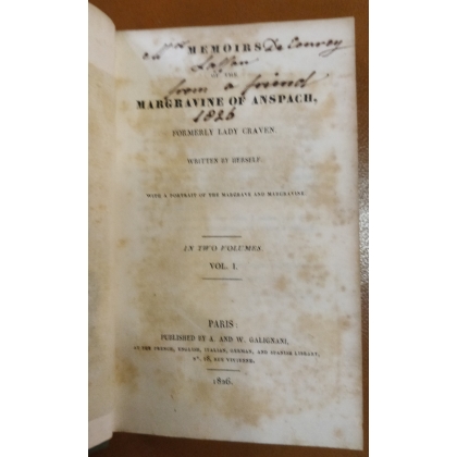Livres "Magravine of Anspach" 2 Tomes