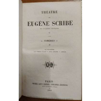Livre "Théatre de E. Scribe"