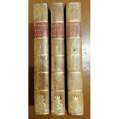 Livre \"Aulus Gellius\", 3 Tomes