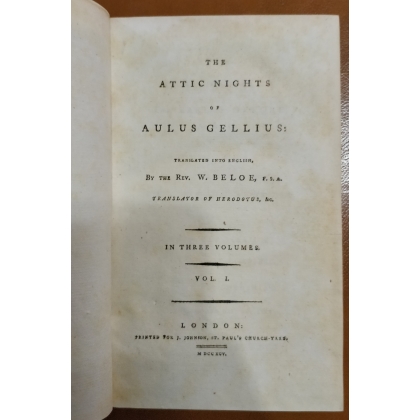 Livre "Aulus Gellius", 3 Tomes