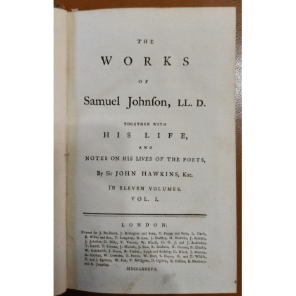 Livres "Johnson's works" 13 Tomes
