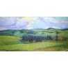 Tableau \"Paysage du Jura\" signé L\'ÉPLATTENIER