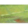 Tableau \"Paysage du Jura\" signé L\'ÉPLATTENIER