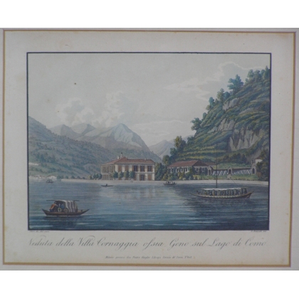 32er-Set mit Stichen „Comer See, Lecca und Lugano“ von Moinat SA – Antiquitäten und Dekoration – Stiche, Lithografien