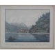 Lot de 32 gravures "Lac de Côme, Lecca et Lugano"