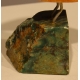 Toucan en calcite orange et socle vert