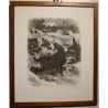 Gravure "Chamois" signée RIME