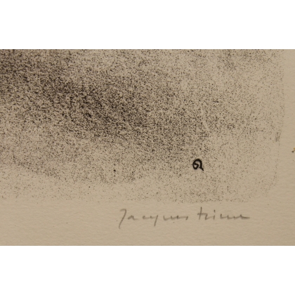 Gravure "Chamois" signée RIME