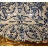 Coupe en porcelaine bleu-blanc avec anses en bronz