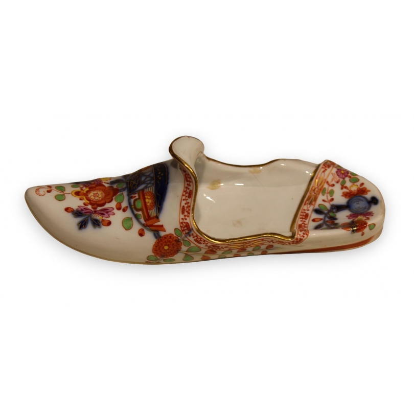 Chaussure de Meissen, décor chinois