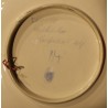 Plat en faïence \"Tambour\" signé WILHELM