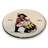 Plat en faïence \"Tambour\" signé HONEGGER