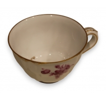 Tasse de Nymphenburg décor fleurs rose