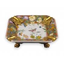 Cendrier en porcelaine Papillons