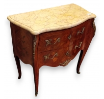 Commode style Louis XV en bois de rose