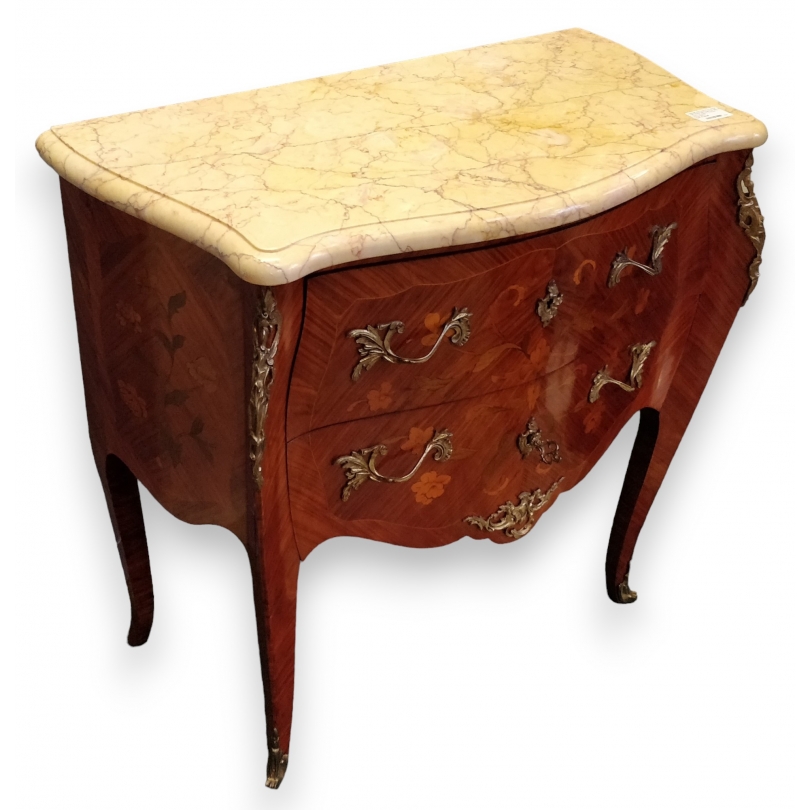 Commode style Louis XV en bois de rose