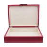 Box in pink and silver imitation stingray leather