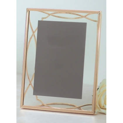 Cadre photo Elegance en or rose